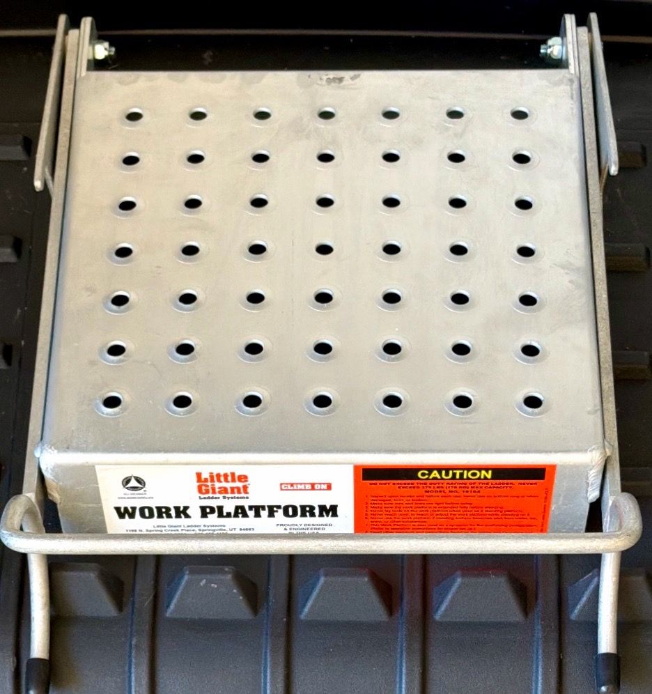 LITTLE GIANT Ladder Work Platform: For Combo Ladders, Aluminum-M