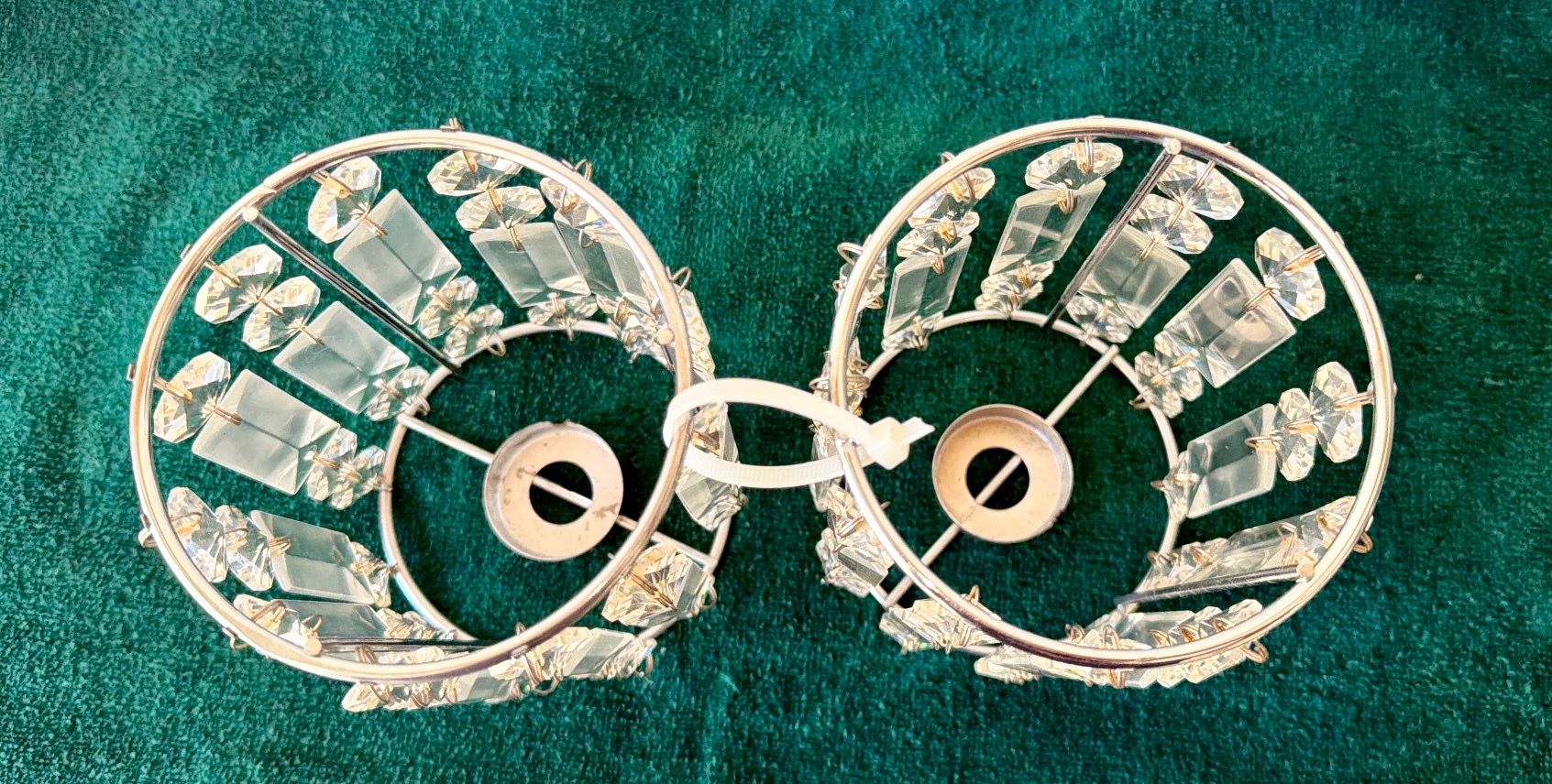 Glass Crystal Candle Holders Set of 2 - photo 3
