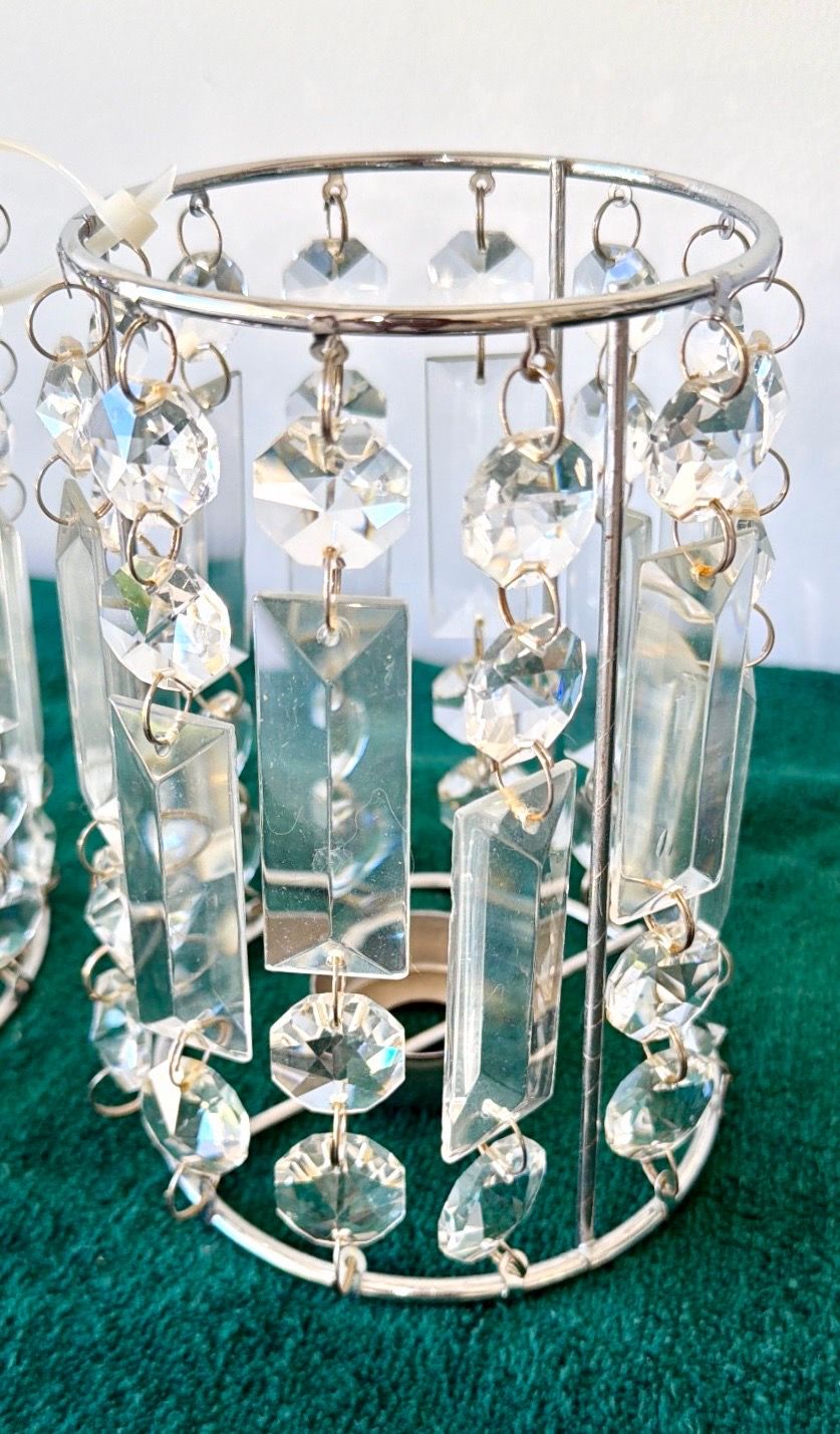 Glass Crystal Candle Holders Set of 2 - photo 4
