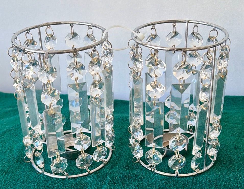 Glass Crystal Candle Holders Set of 2 - photo 5