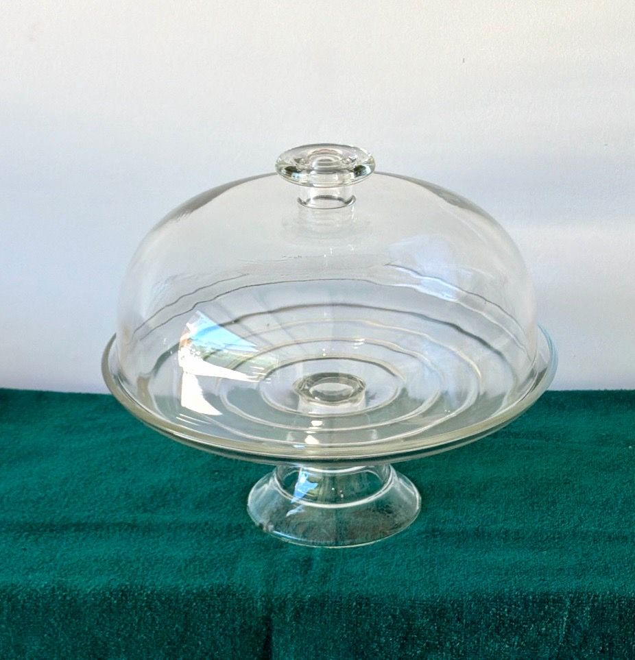 Pedestal Glass Cake Stand 12” - Converts to Punch Bowl