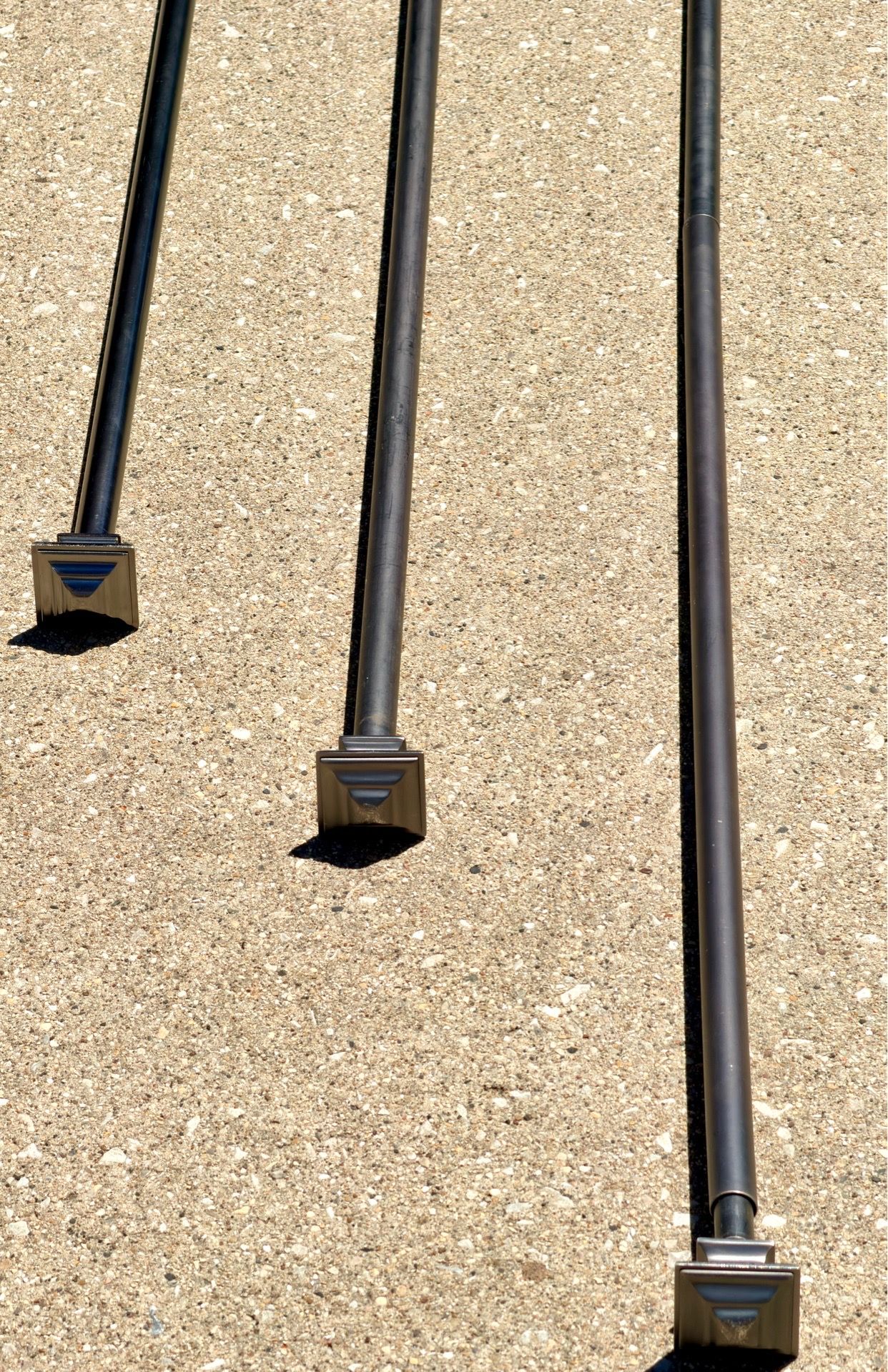 3 Piece Heavy Duty Metal Curtain Rod Set - photo 2