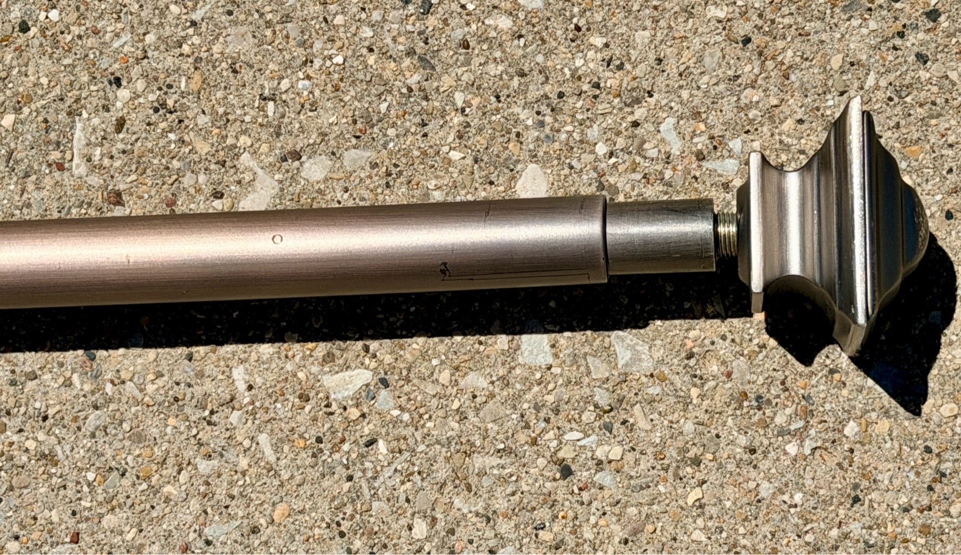 3 Piece Heavy Duty Metal Curtain Rod Set - photo 3
