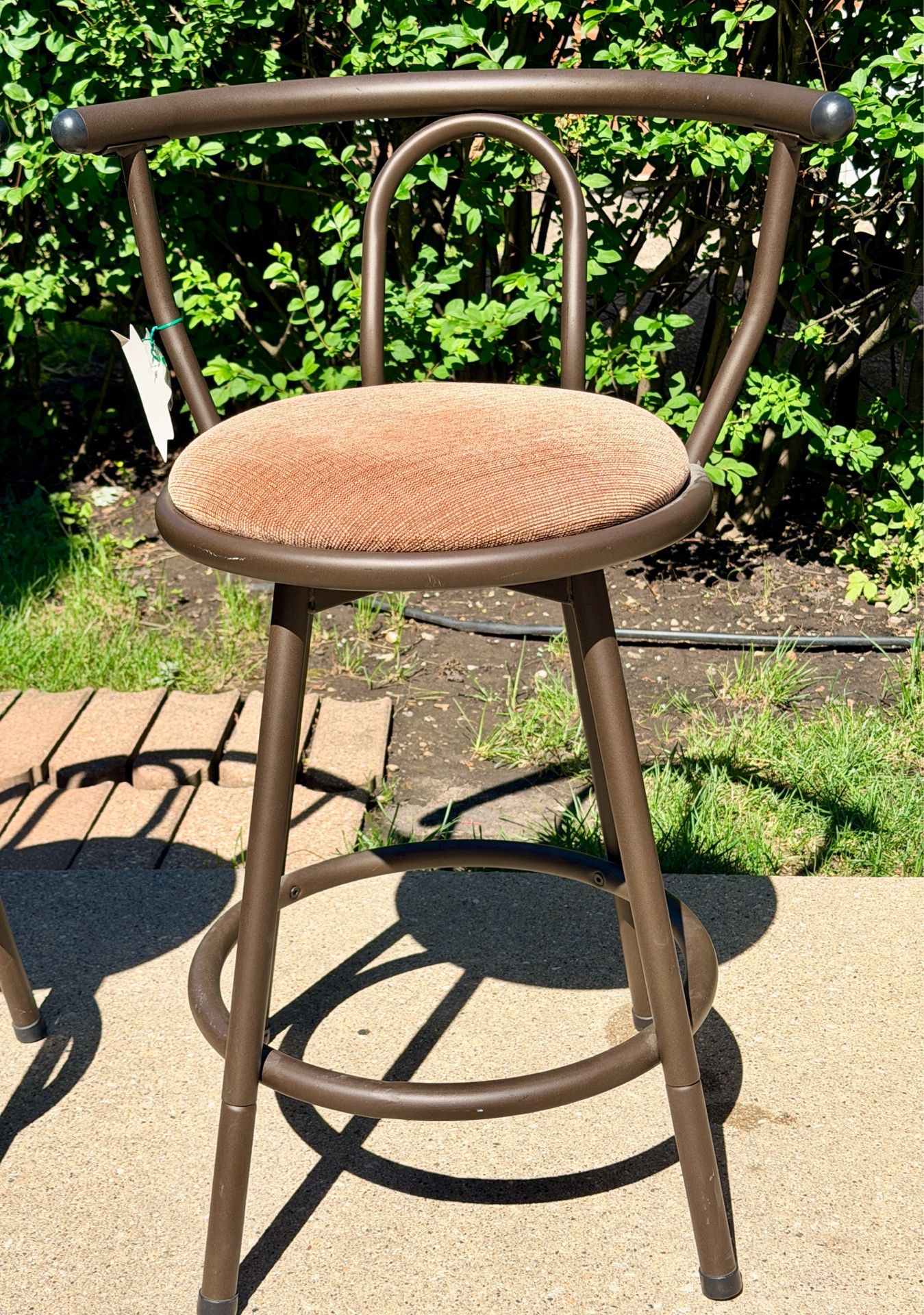 Metal Swivel Stools Set of 2 - Vintage Design - photo 5