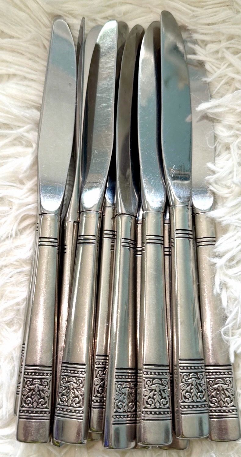 Gorham Amphora 1970s Stainless Steel Flatware Set - 58 Piece - photo 2