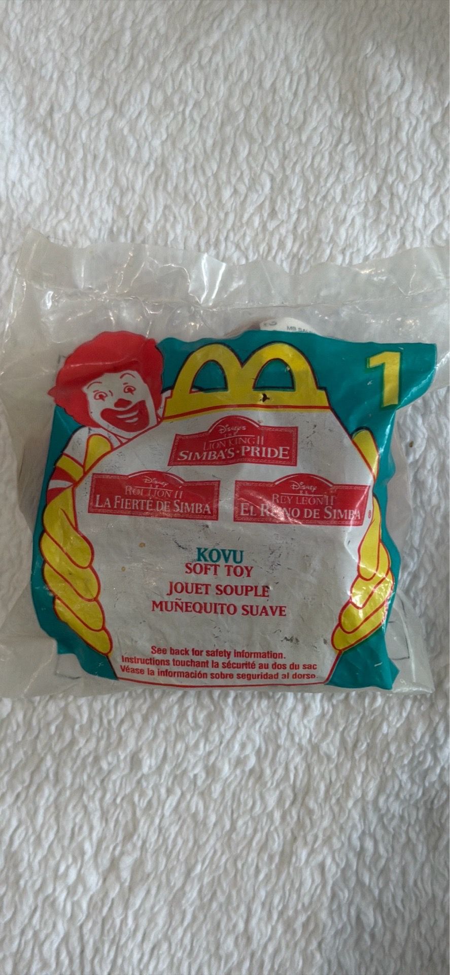 McDonald’s Happy Meal Plush Toys: 1998 Kovu & 2001 Hello Kitty - photo 2
