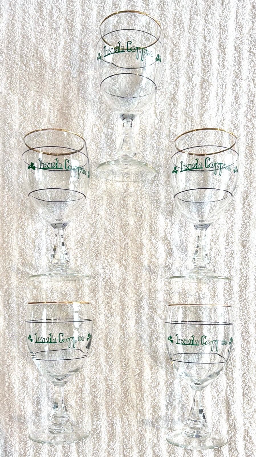 Cristal D’Arques-Durand Irish Coffee Glasses - Set of 5