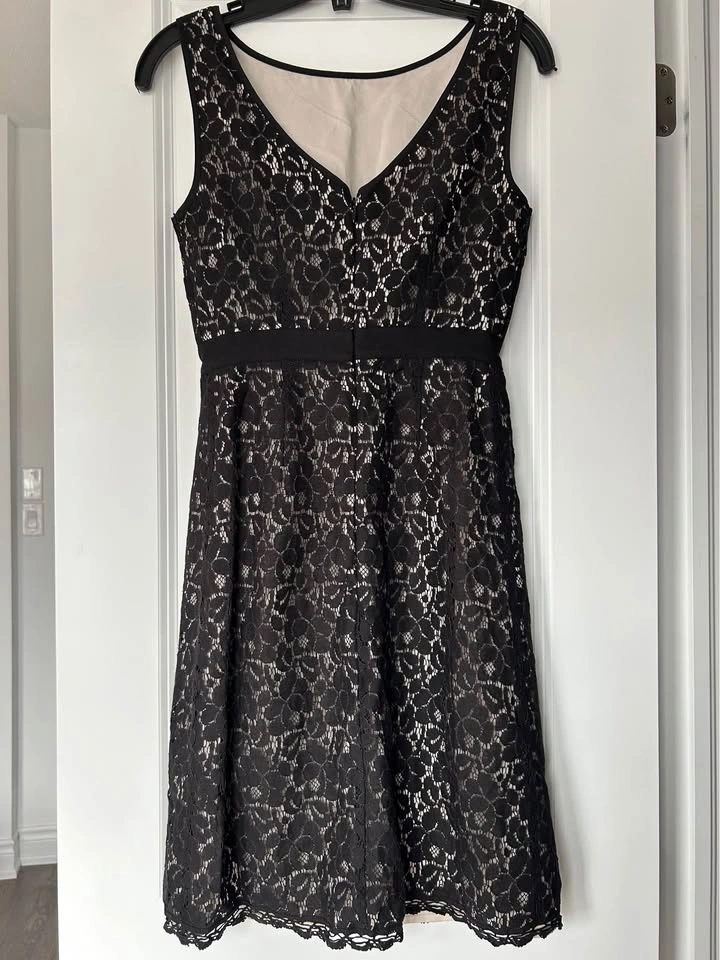 Jacob black interlaced pattern dress - photo 2