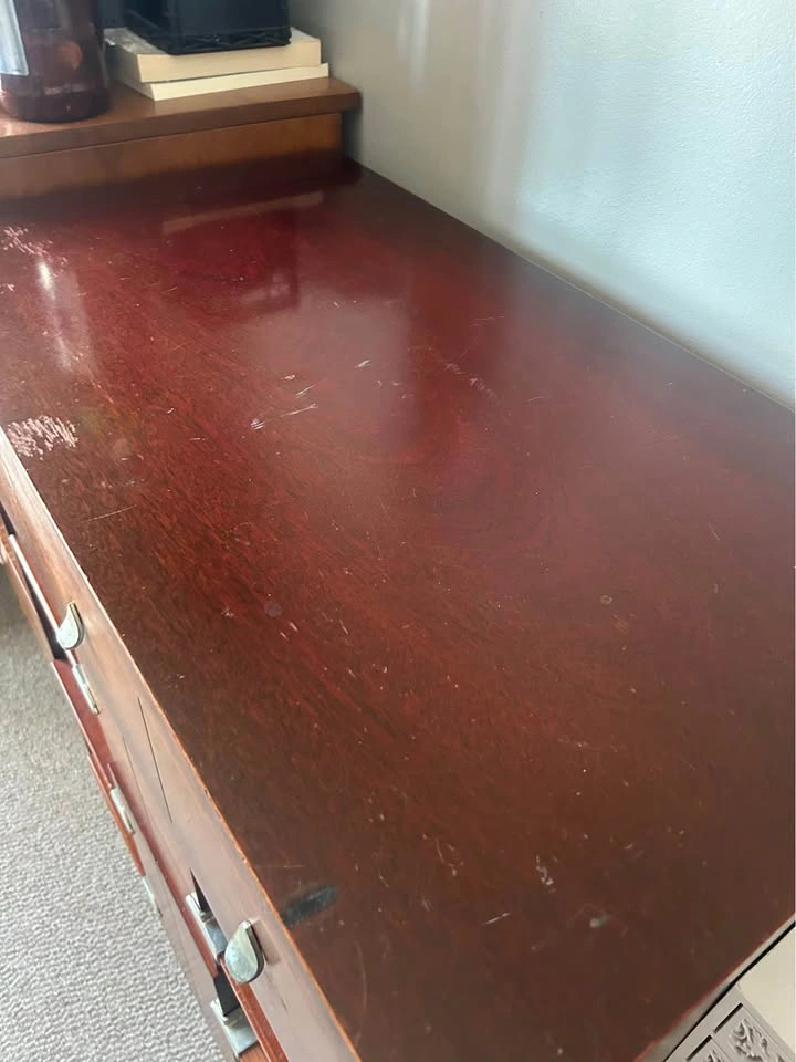 Vintage mid-century modern highboy dresser - photo 3