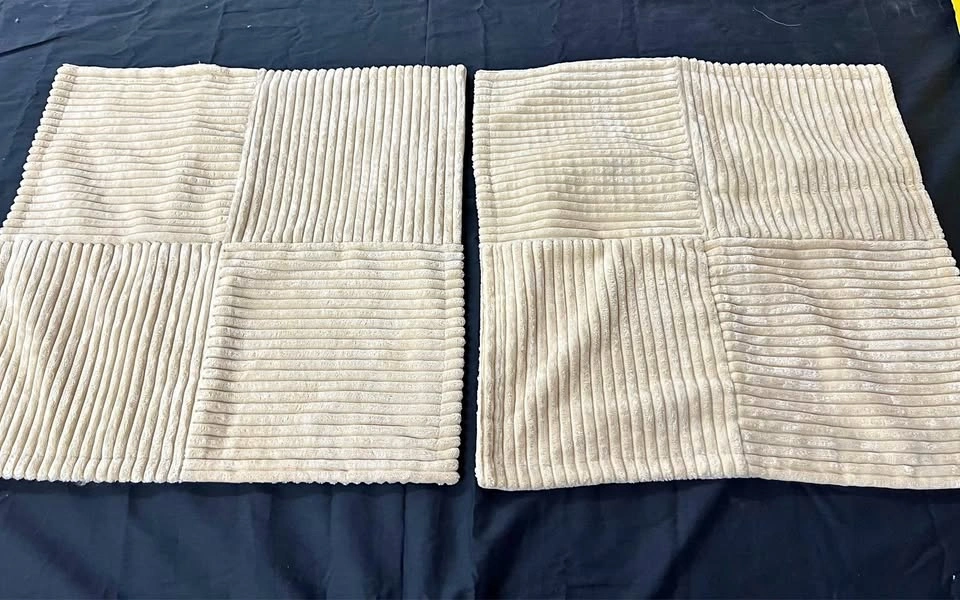 ⚽ 2 pcs. Beige color Throw Pillow- New