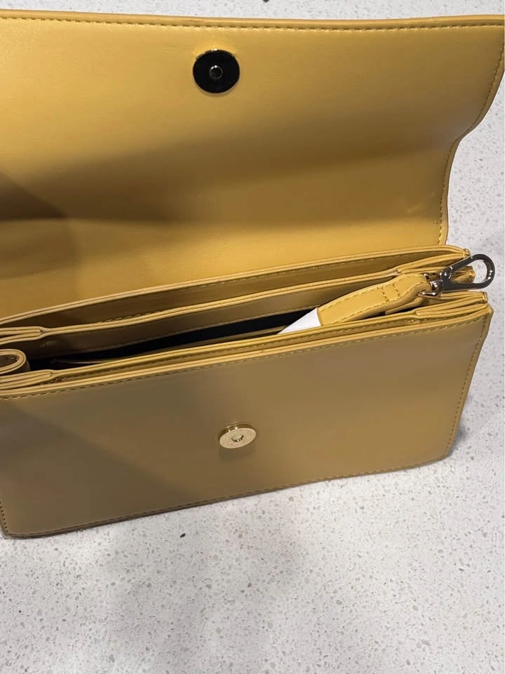 ZARA Mustard yellow top handle bag - photo 2