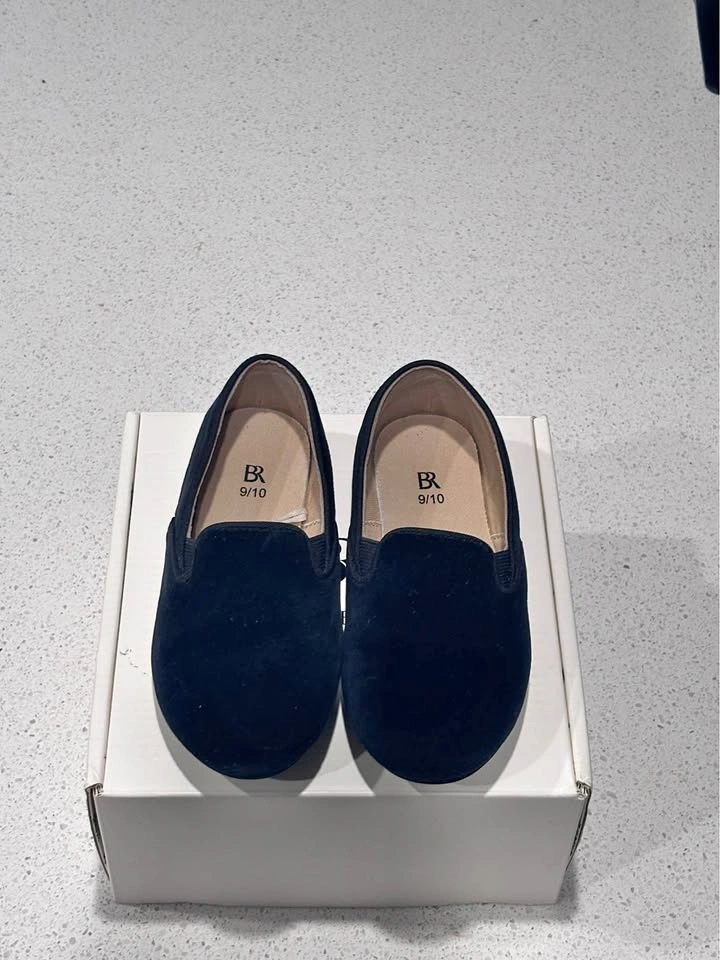BANANA REPUBLIC Black Velvet loafers for kids