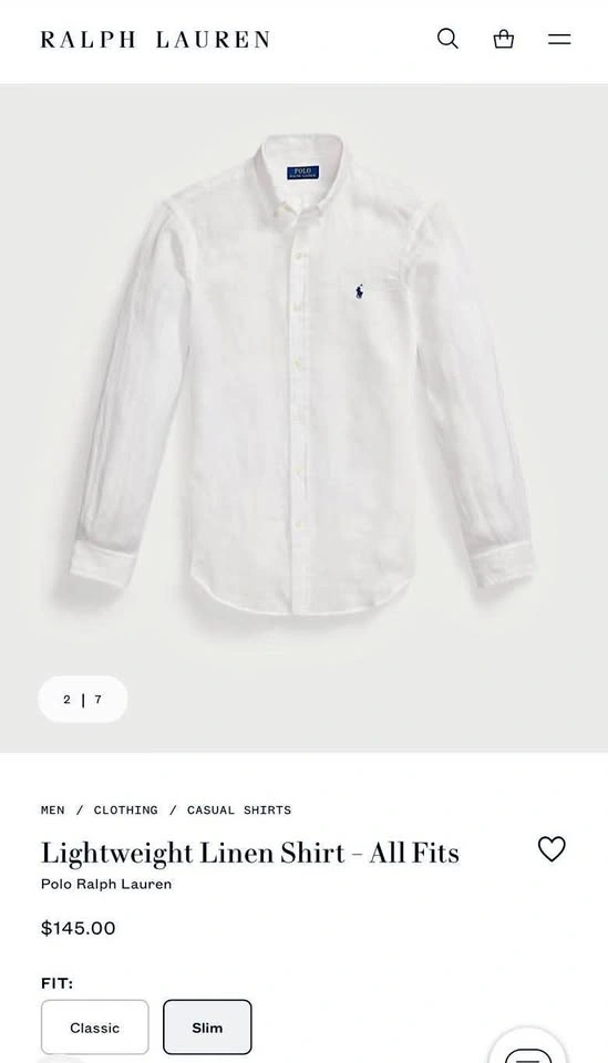 Ralph Lauren Lightweight Linen Shirt