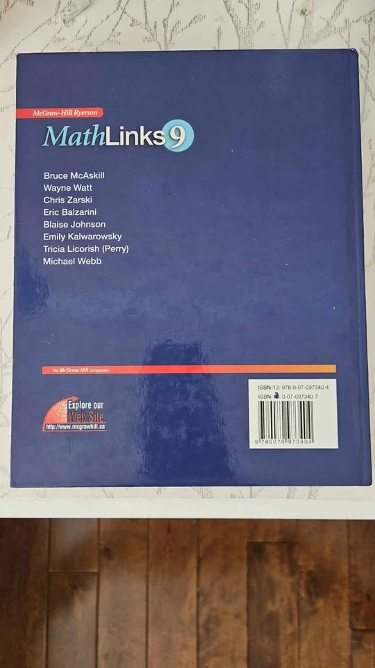NEW Mathlinks 9 HARDCOVER Textbook - photo 4