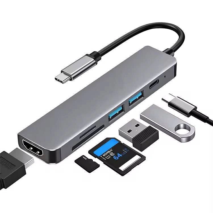 USB-C Multiport Adapter Hub 6 in 1