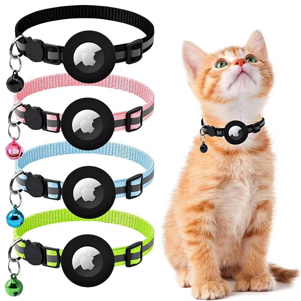 Adjustable Reflective Cat Collar for Apple AirTag