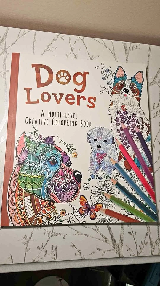 NEW Dog Lovers Colouring Book