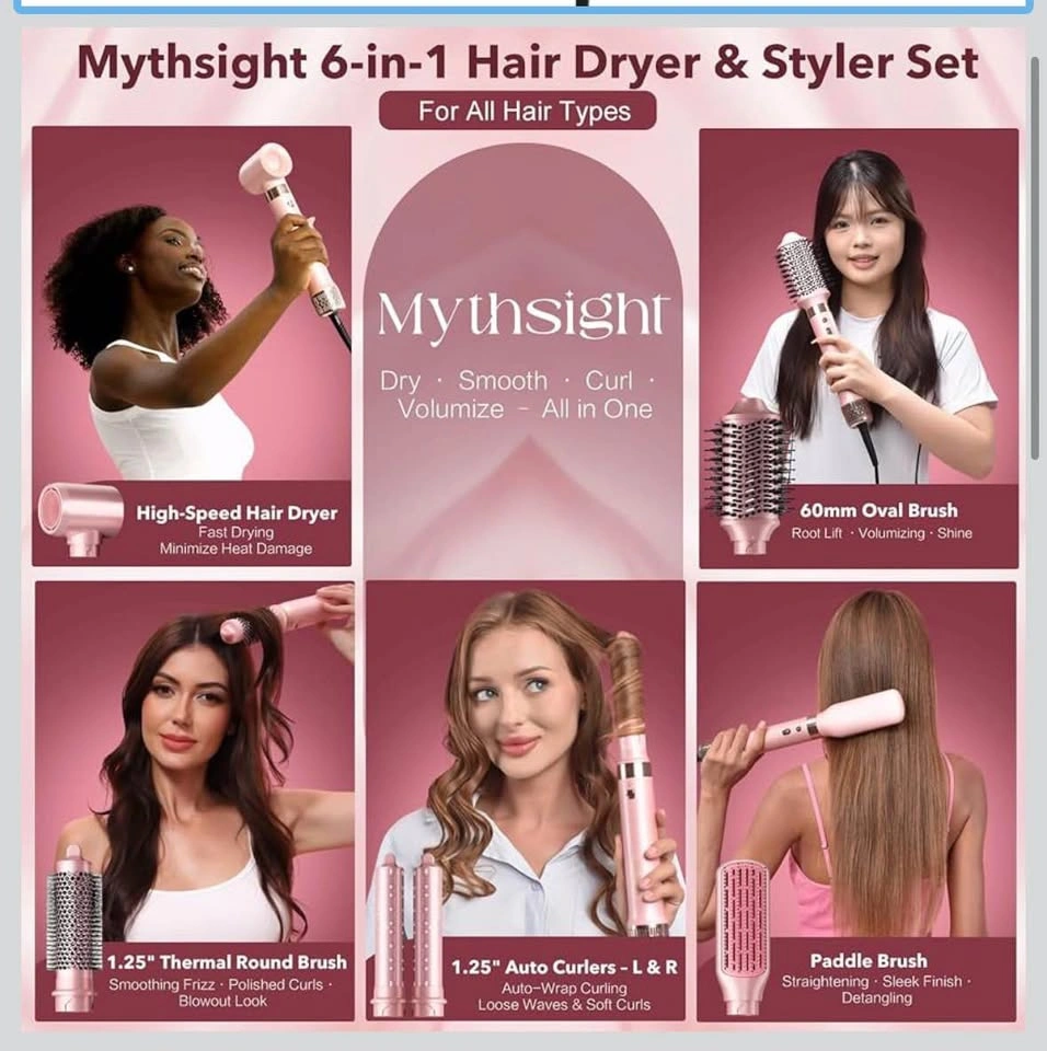 BNIB SEALED Mythsight 6-in-1 Air Styler Hair Dryer - photo 2