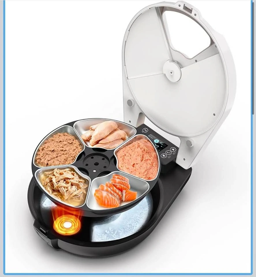 T1-H Automatic Wet Cat Feeder Refrigerated 5 Meals 3 Day