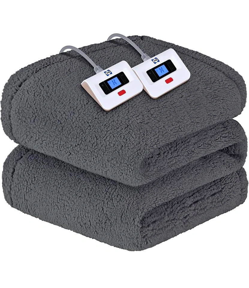 SEALED Sealy King Electric Heated Blanket Dual Control Sherpa