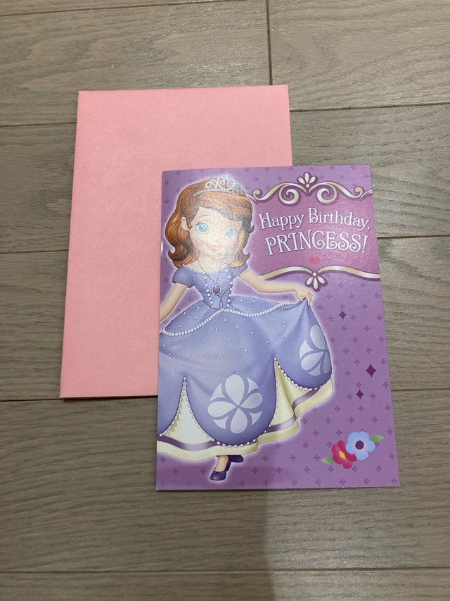 ⚽️Disney Sofia the First Birthday Card