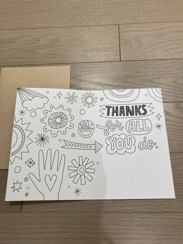 ⚽️Hallmark Crayola thank you Greeting Card - photo 2