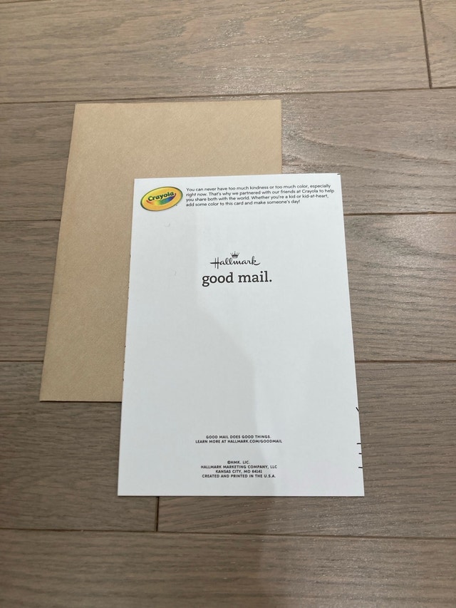 ⚽️Hallmark Crayola thank you Greeting Card - photo 3