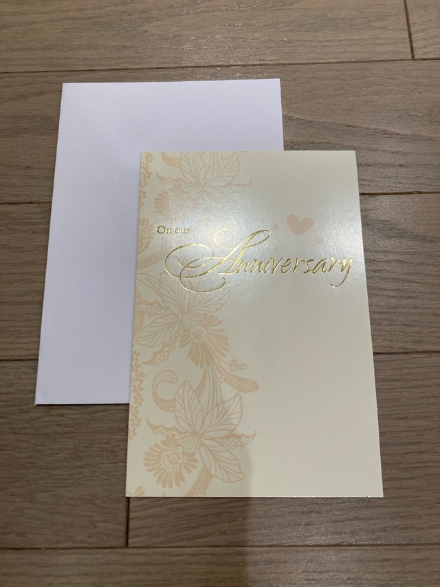 ⚽️Paper Craft Anniversary Card (blank inside)