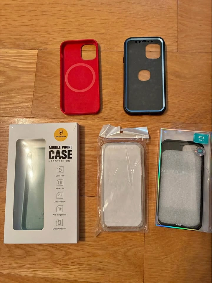 Bundle of 5 iPhone 12 mini Cases - Apple, SmartDevil, Mercury