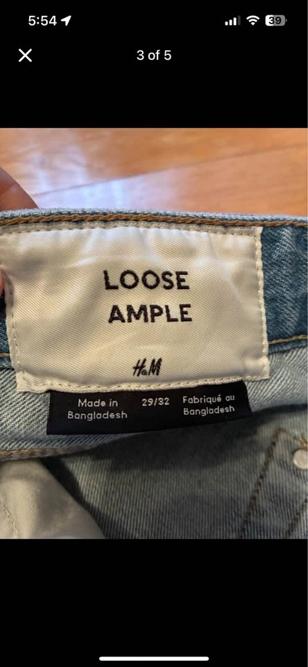 H&M loose jeans mens - photo 3