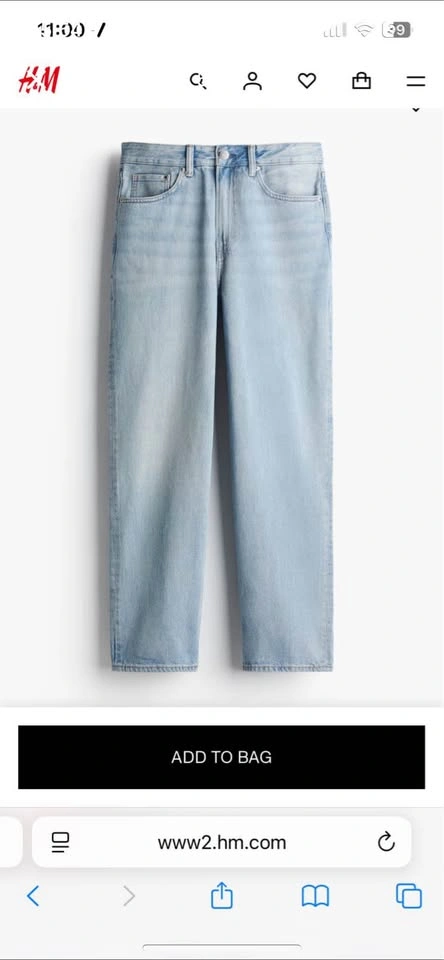 H&M loose jeans mens - photo 5