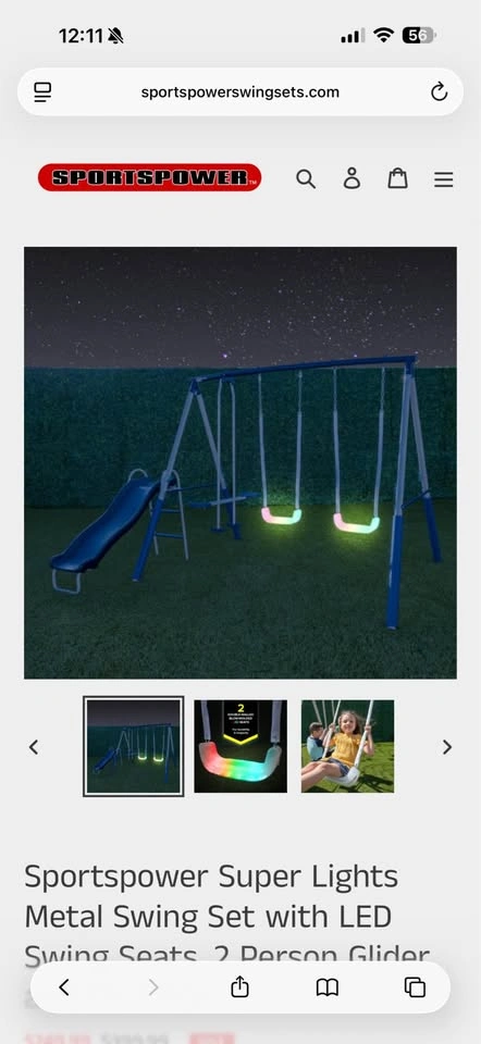 Super lights metal swing set - photo 3