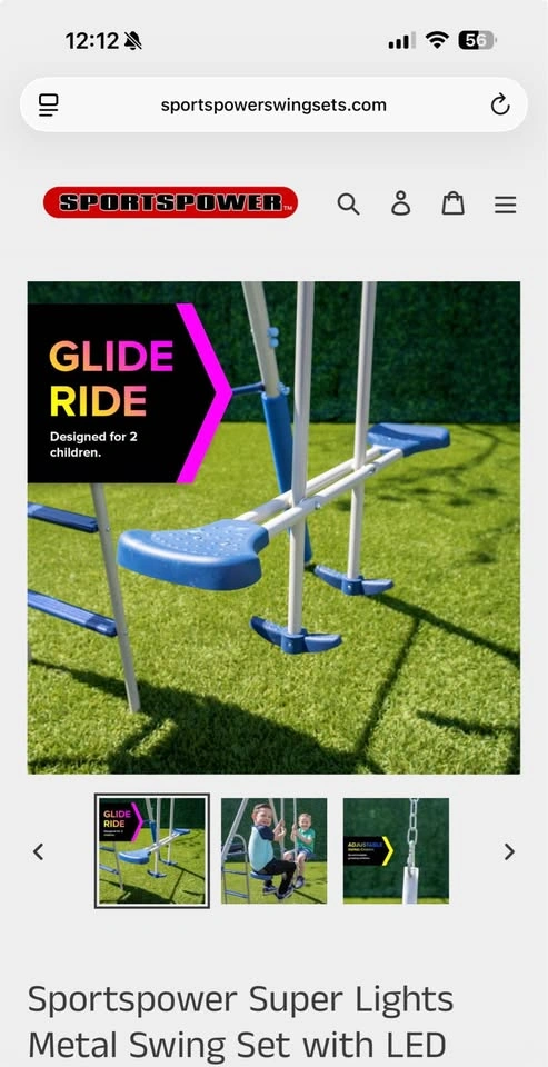 Super lights metal swing set - photo 4