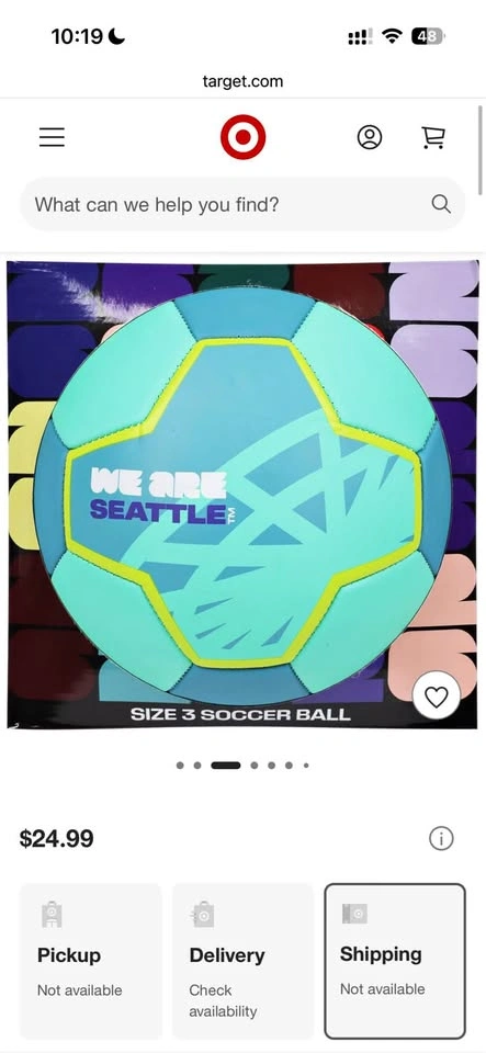 We Are Seattle Soccer Ball