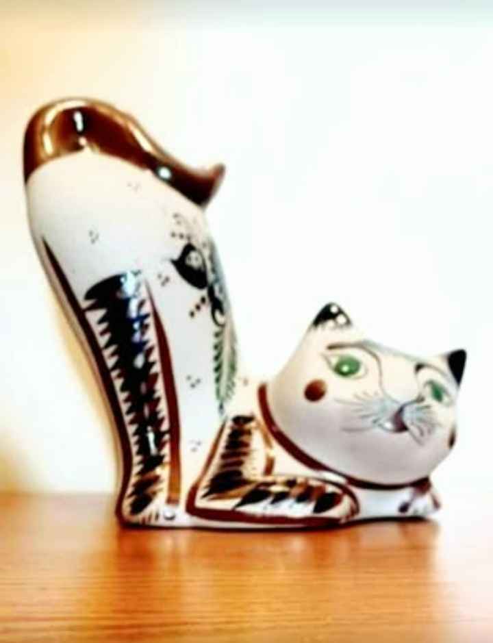 Unique Signed Hand Crafted Tonala Cat - photo 4