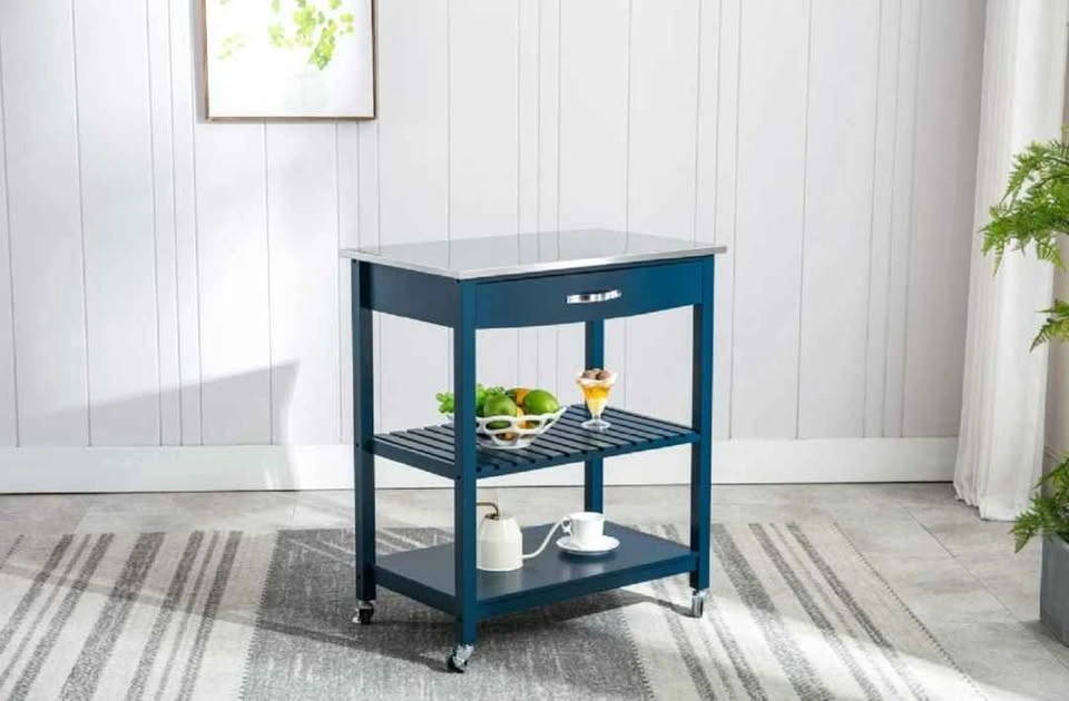 Holland Blue Kitchen Cart Island - photo 2