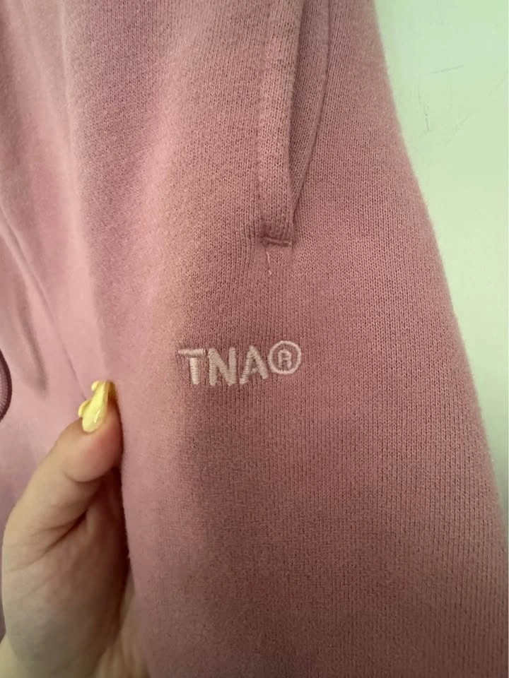 Aritzia TNA Dusty Rose Sweatfleece Sweatpants - Size XL - photo 2