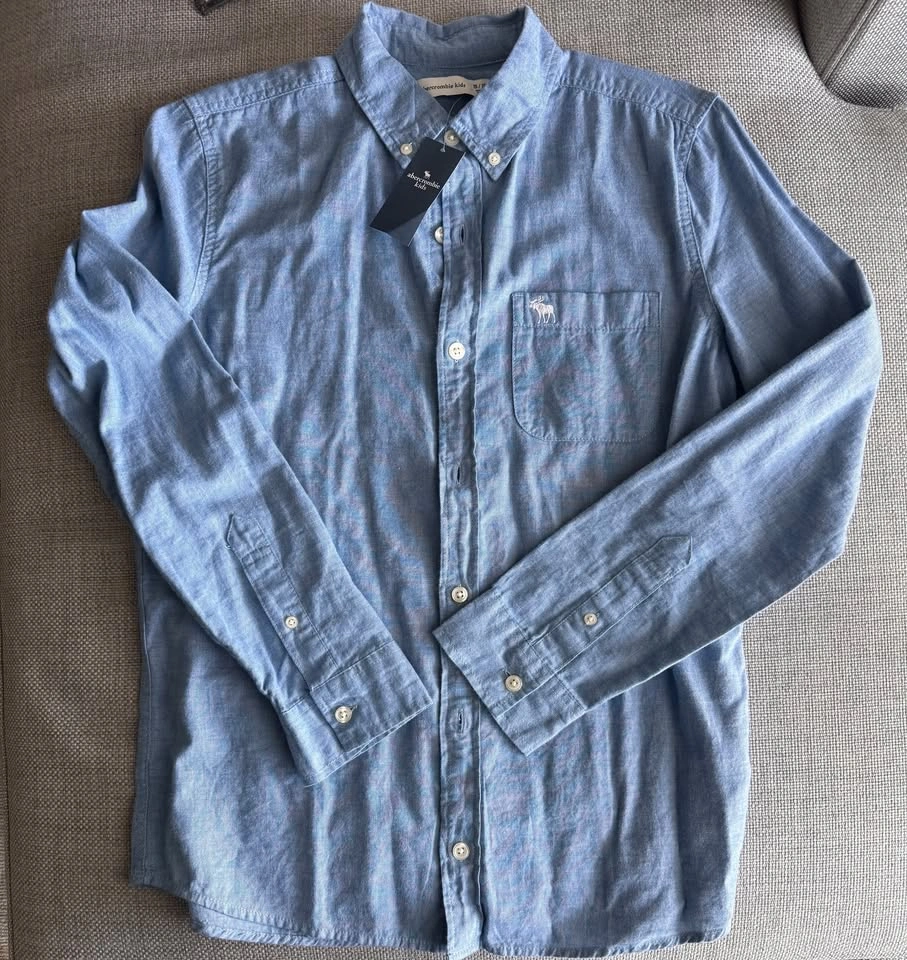Abercrombie Boys Long-sleeve Icon Shirt ~ 15/16 *NWT*⚽️ - photo 2
