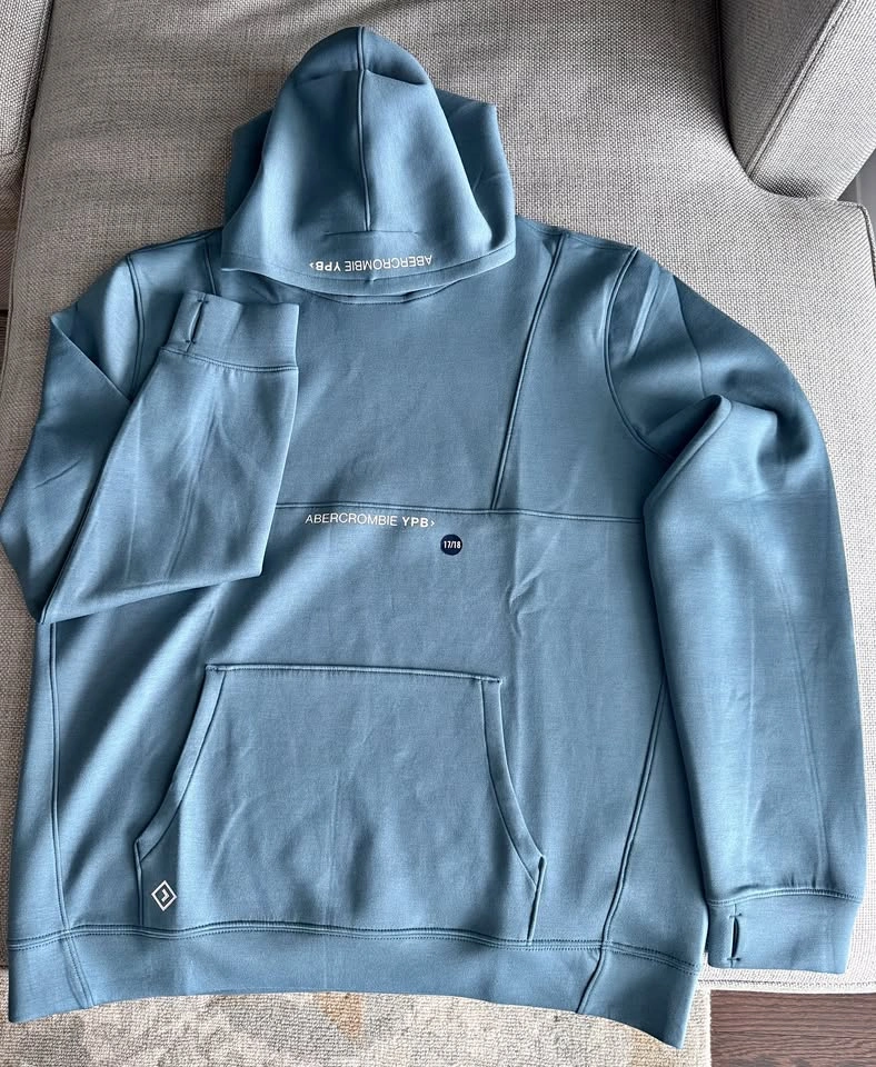 Abercrombie Boys' YPB Neoknit Active Logo Popover Hoodie 17/18⚽️