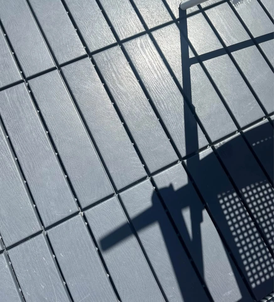IKEA RUNNEN deck tiles - 78 full + 12 half pieces, gray - photo 4
