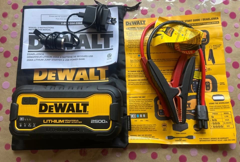 DeWalt 2500A Jump Starter – High Capacity Lithium Booster Pack - photo 5