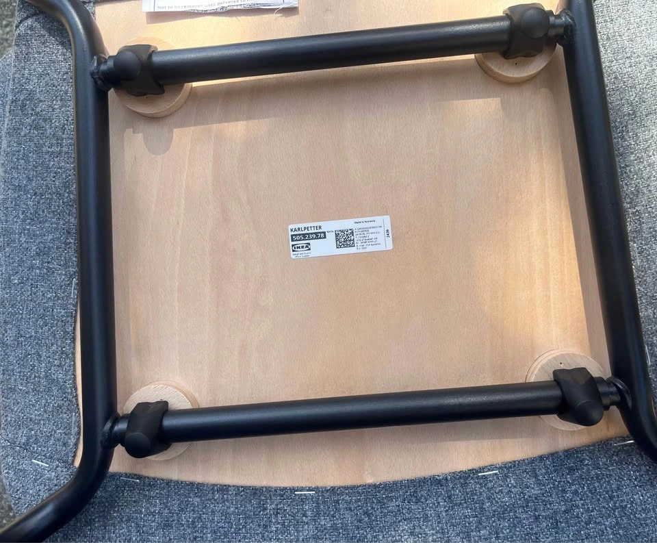 6x IKEA 'KARLPETTER' Upholstered Dining Chairs – LIKE NEW - photo 4