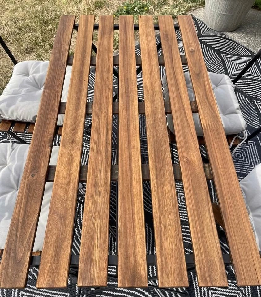 4 person IKEA TÄRNÖ Folding Patio Set w/ cushions - photo 2