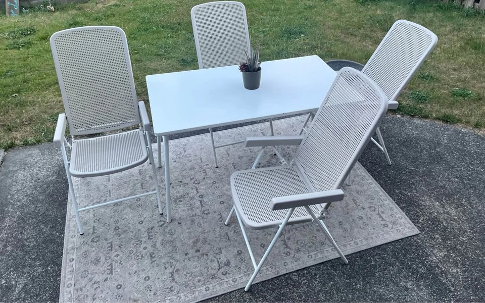 IKEA TORPARÖ Patio Set – 4 Reclining Chairs + Folding Table - photo 2