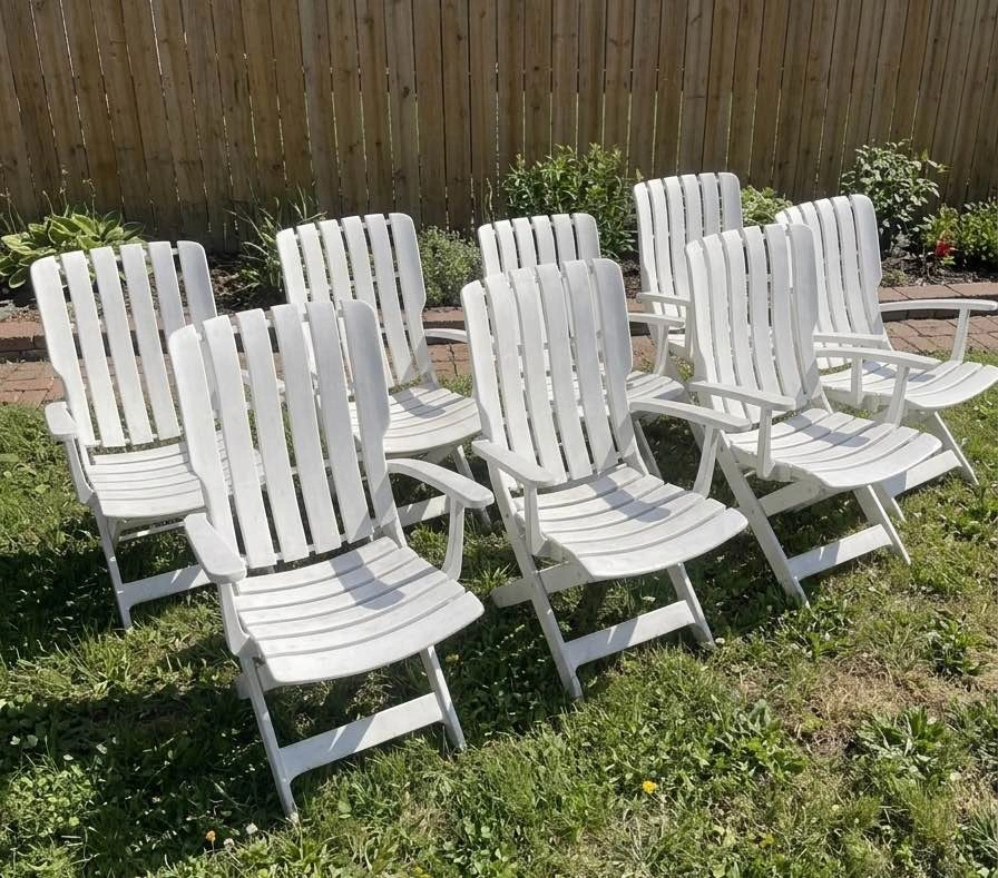8 Grosfillex Boutique Folding Lounge Chairs – White - photo 2