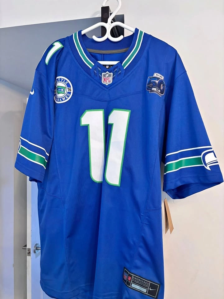 Nike Jaxon Smith-Njigba Seahawks Throwback Jersey