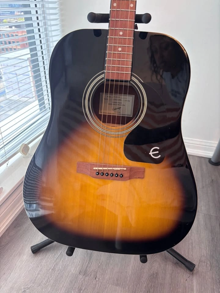 Epiphone FT-100 Acoustic Guitar - Vintage Sunburst - photo 2