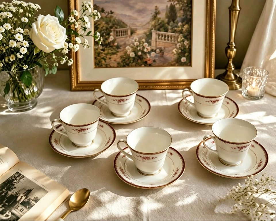 Noritake Bordeaux 3191 Fine China Tea Set