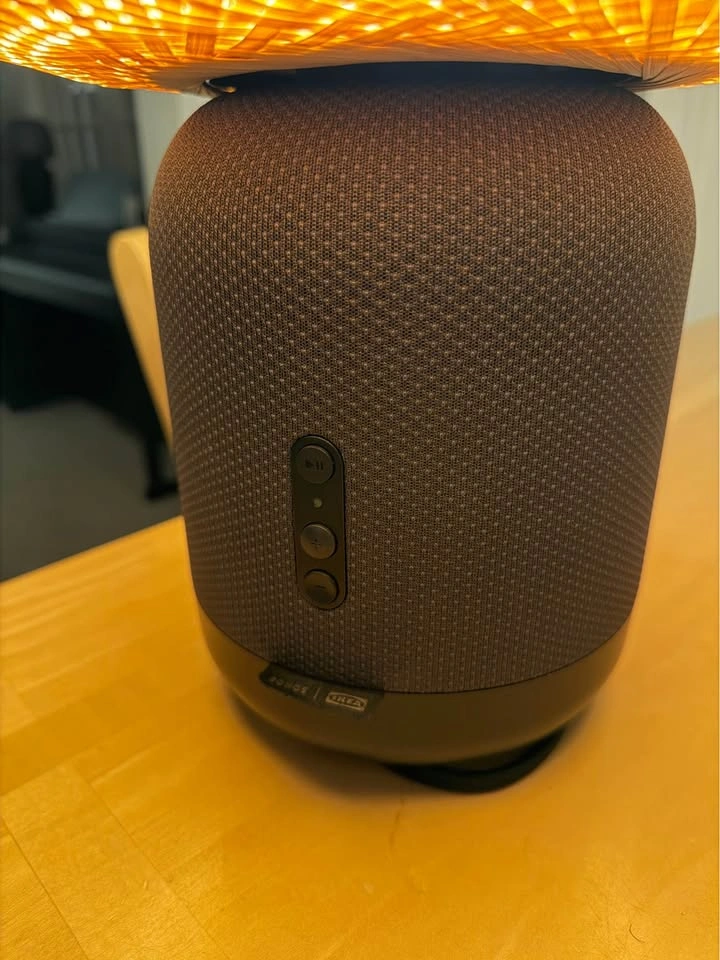 IKEA SYMFONISK Sonos Speaker Table Lamp with Bamboo Shade - photo 3