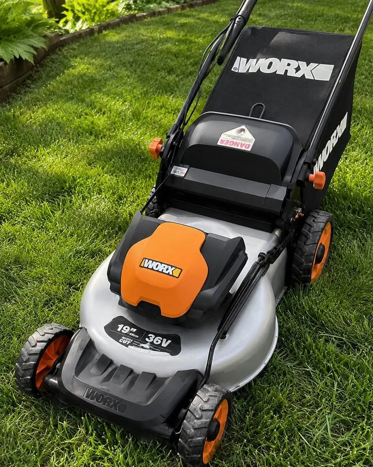 WORX 19” 56V Cordless Electric Lawn Mower - photo 2